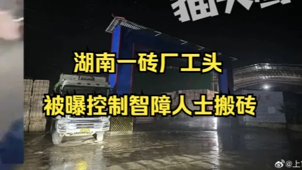湖南永州一砖厂被曝控制残障人士搬砖,当地通报:现场找到6名疑似智障人员